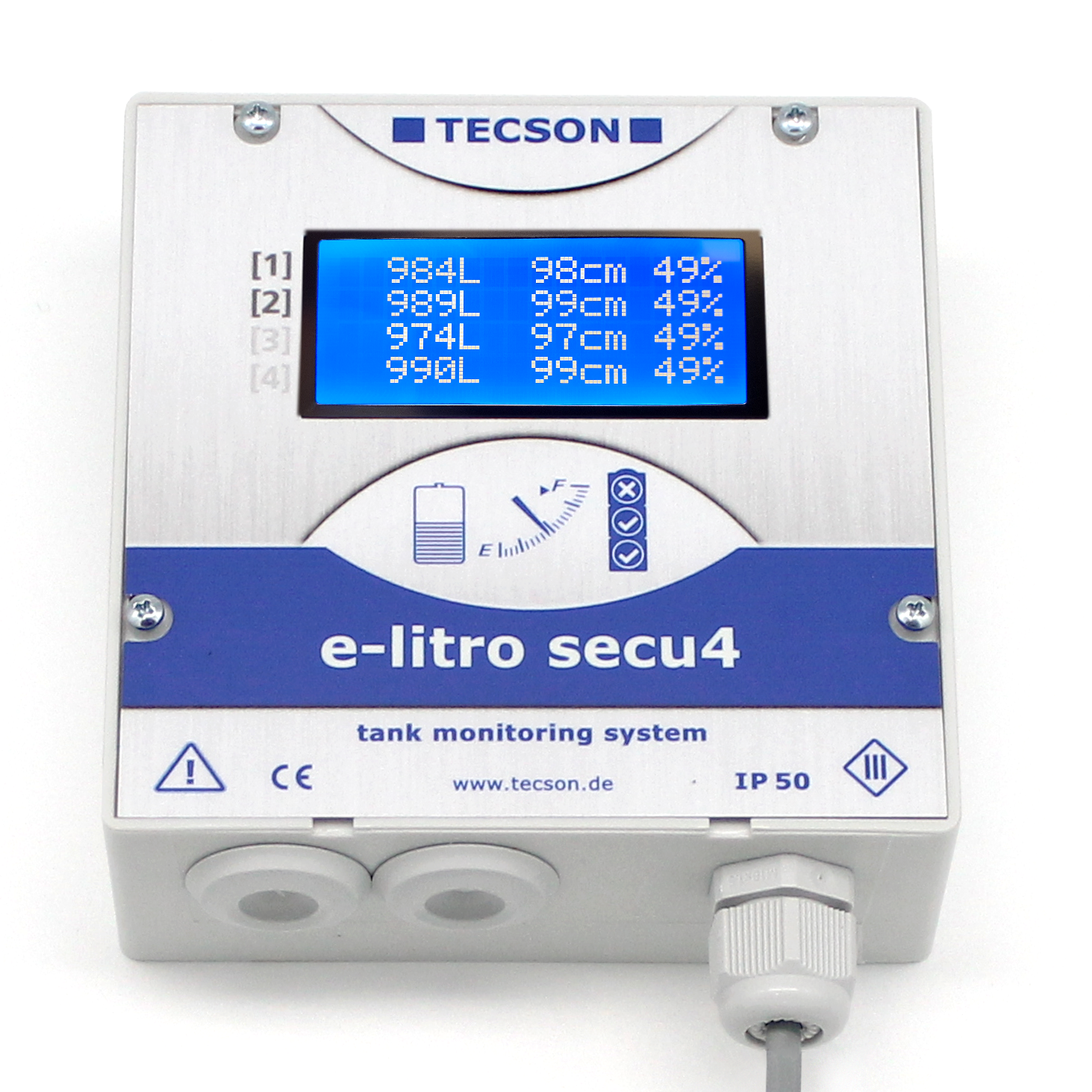 e-litro secu4 Tankanzeiger